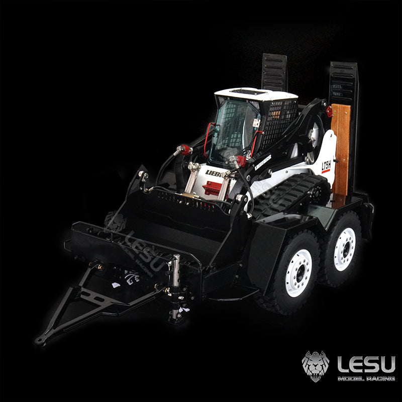 Metal Trailer Plate For 1/14 LESU Skid Steer Loader A0008 B0008 Model RC Hydraulic Cars Model