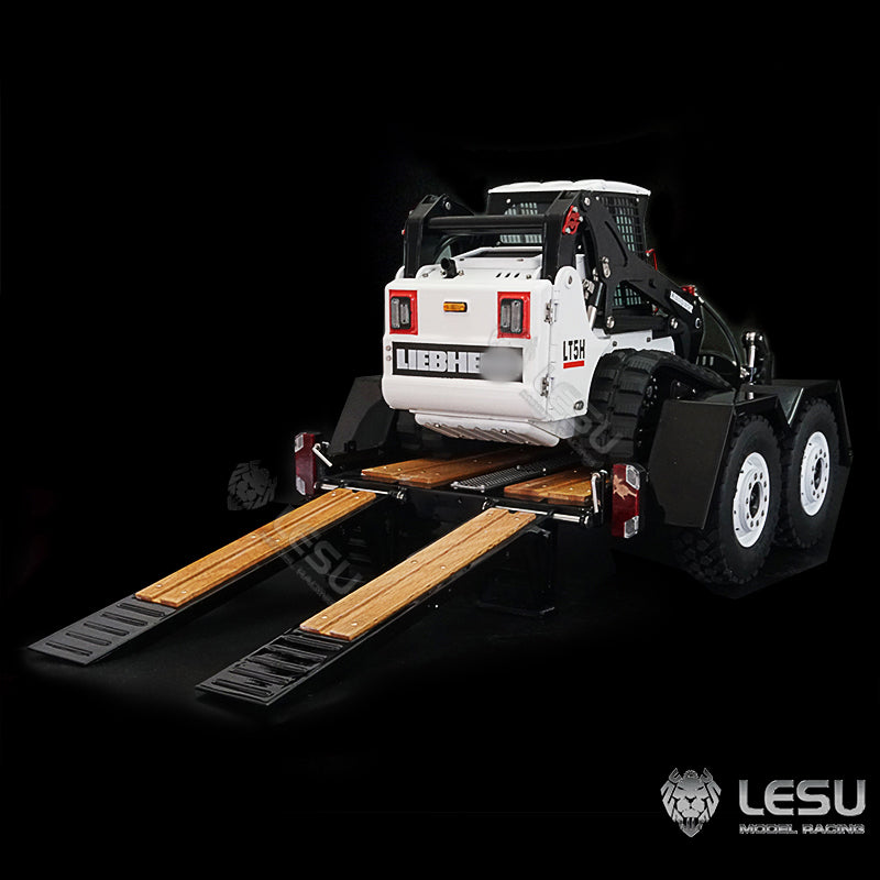 Metal Trailer Plate For 1/14 LESU Skid Steer Loader A0008 B0008 Model RC Hydraulic Cars Model