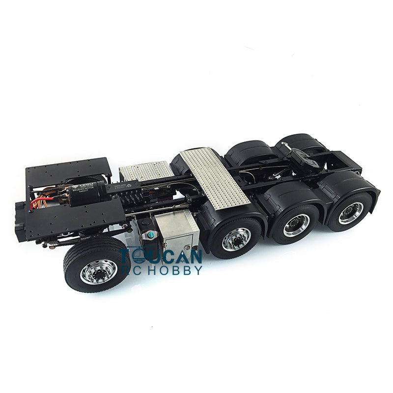 1/14 LESU 8*8 Heavy-duty Metal Chassis 56352 3363 Radio Control Low-top Tractor Truck Model W/ 3 Speed Gearbox Motor Servo Fender