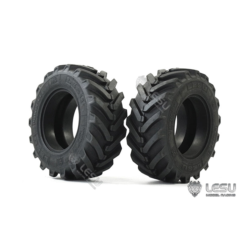 LESU Metal Spare Parts Accessories Rear Wheelhub Tyre Taillight for 1/14 Hydraulic RC Digger Excavator Aoue BL71 Backhoe Loader