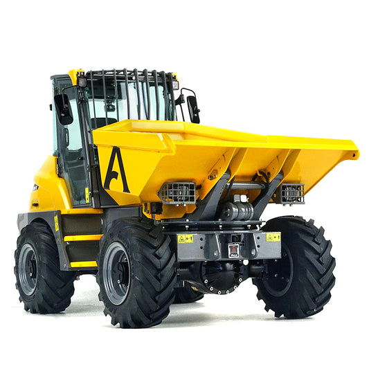 LESU 1/14 Scale 4*4 6MDX Remote Controlled Hydraulic Articulated Dump Truck Kits Differential Lock Axles Sound Light System