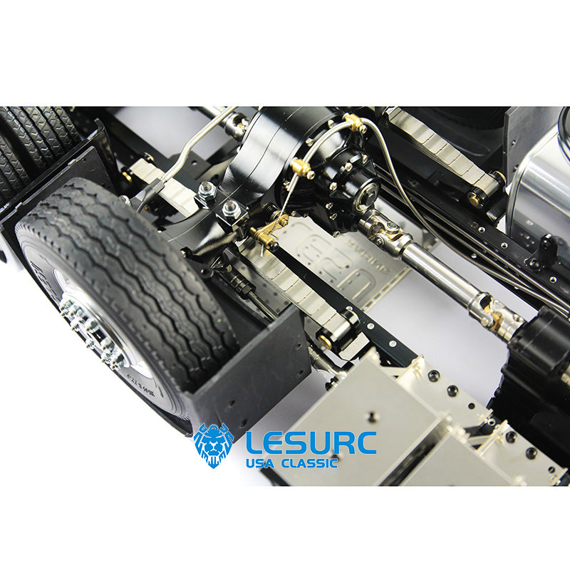 LESU Metal 8x8 Chassis for 1/14 RC Tractor Truck Low Top 3363 Cabin 2 Speed Transmission for Remote Control Vehicle Enthusiast DIY Model