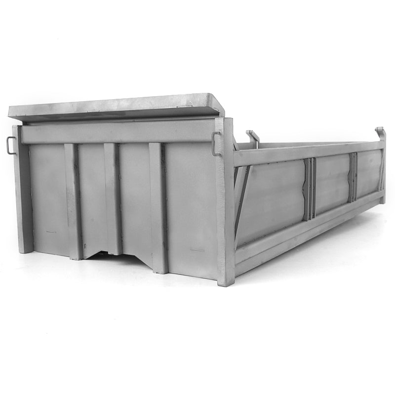 Metal Hopper Bucket Dump Box for DIY TAMIYA 1/14 LESU 6*6 Remote Controlled Dumper Car RC Truck Model