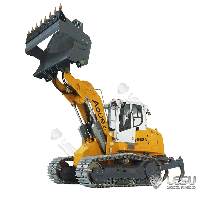 LESU 1/14 Metal Hydraulic Tracked RC Painting Loader W/ Battery PL18EV LITE Ripper 4CH Valve Servo ESC Decals Light Sound Motor