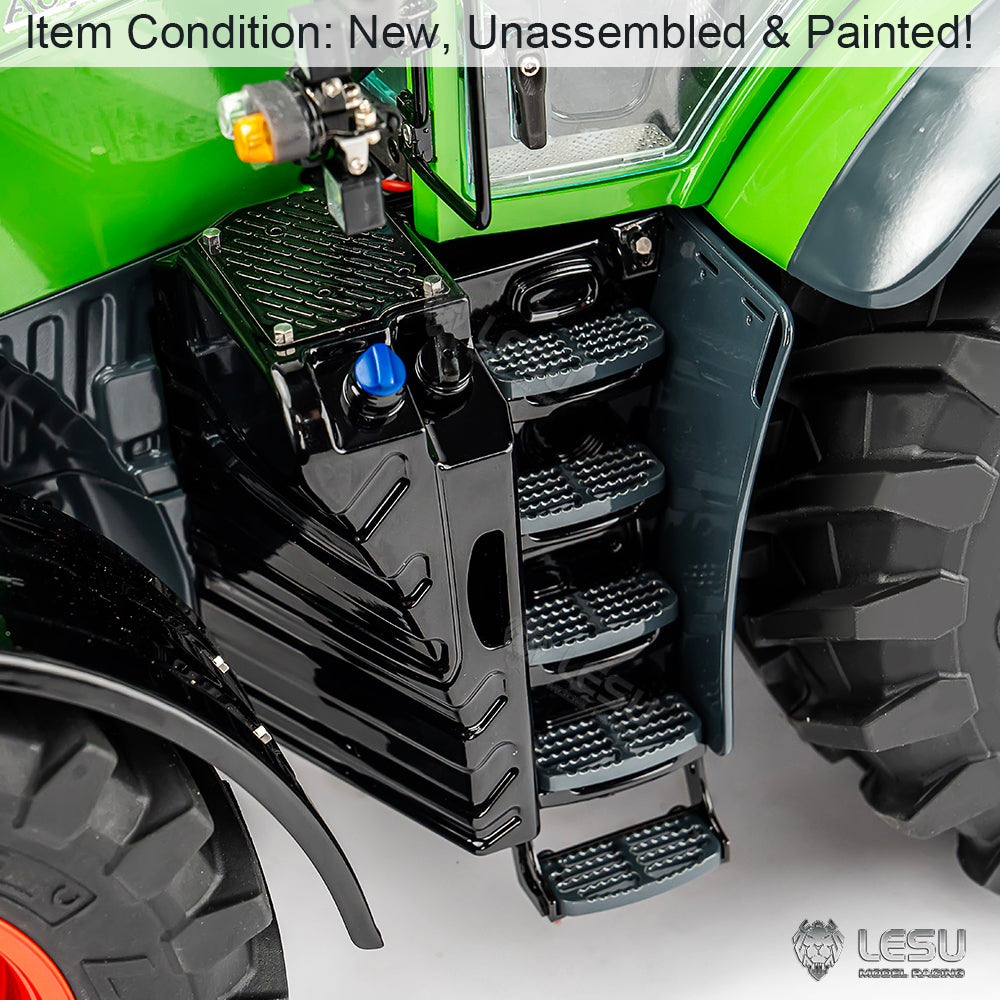 IN STOCK LESU 1/14 4X4 AOUE 1050 Metal Hydraulic RC Tractor Remote Control Car Model Kits Simulation Vehicle Model DIY Light