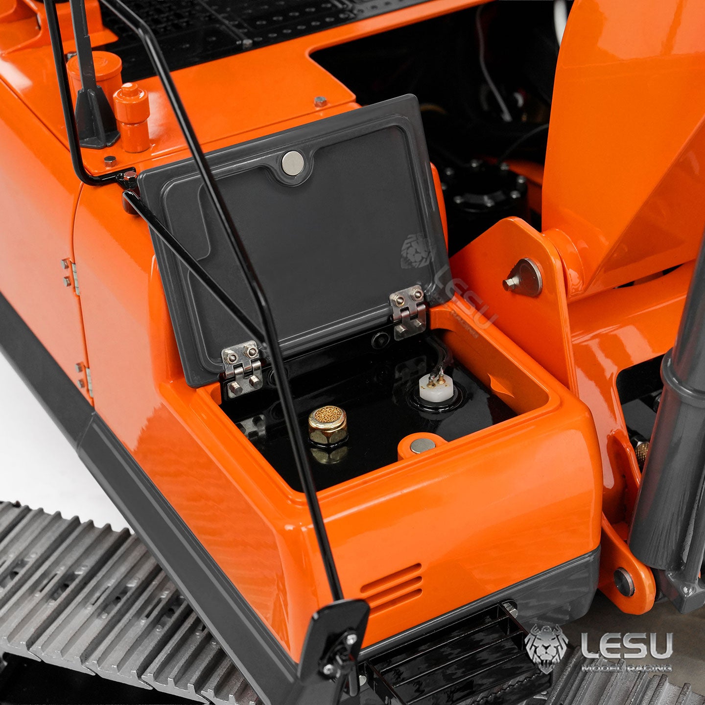 IN STOCK LESU 1/14 RC 90% Metal Hydraulic Digger Aoue DX350LC Remote Control Excavator Finished Model 3CH Valve Relief Valve 4MPA Pump