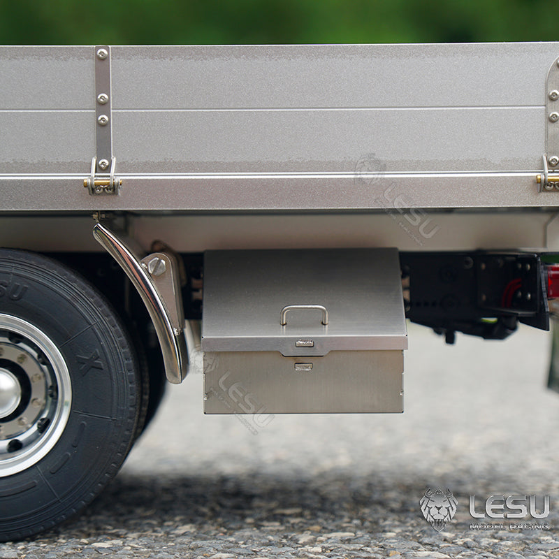 IN STOCK LESU 1/14 VM 6x4 Unpainted Remote Controlled Flatbed Truck Model Car for Light System Motor Servo ESC W/O Battery Radio
