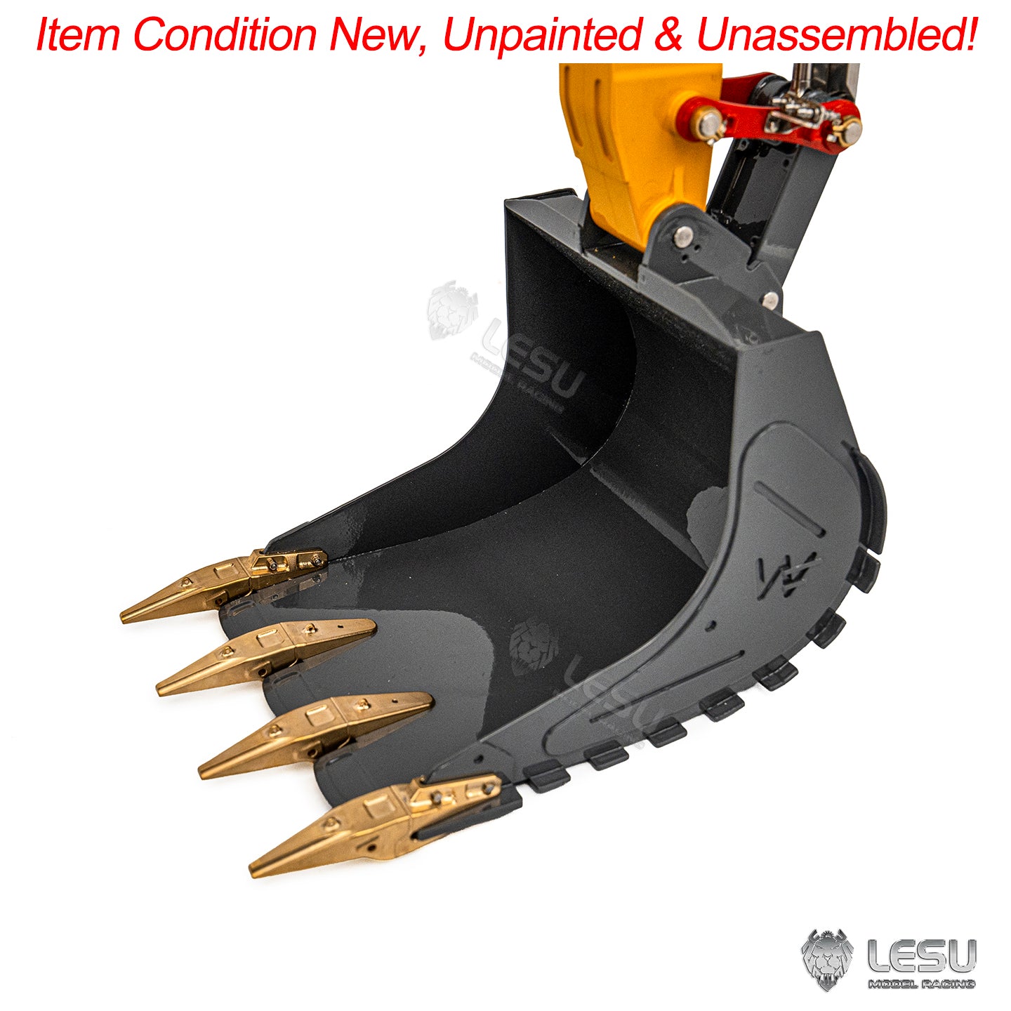 LESU 1/14 Aoue Radio Controlled Dual Pumps LR956 Hydraulic Excavator KIT Metal 3 Arms RC Digger Model 4+3CH Valve Light GPS