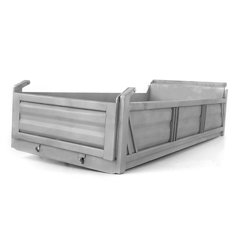 Metal Hopper Bucket Dump Box for DIY TAMIYA 1/14 LESU 6*6 Remote Controlled Dumper Car RC Truck Model