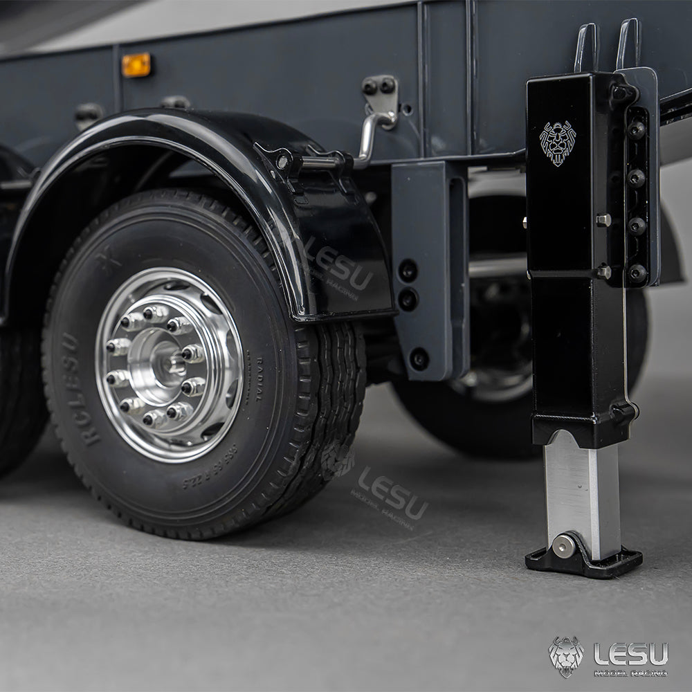 LESU 3Axles Metal 1/14 RC Hydraulic Dump Trailer for DIY TAMIYA Tractor Truck Radio Controlled Lorry Vehicle R620 770S FH16