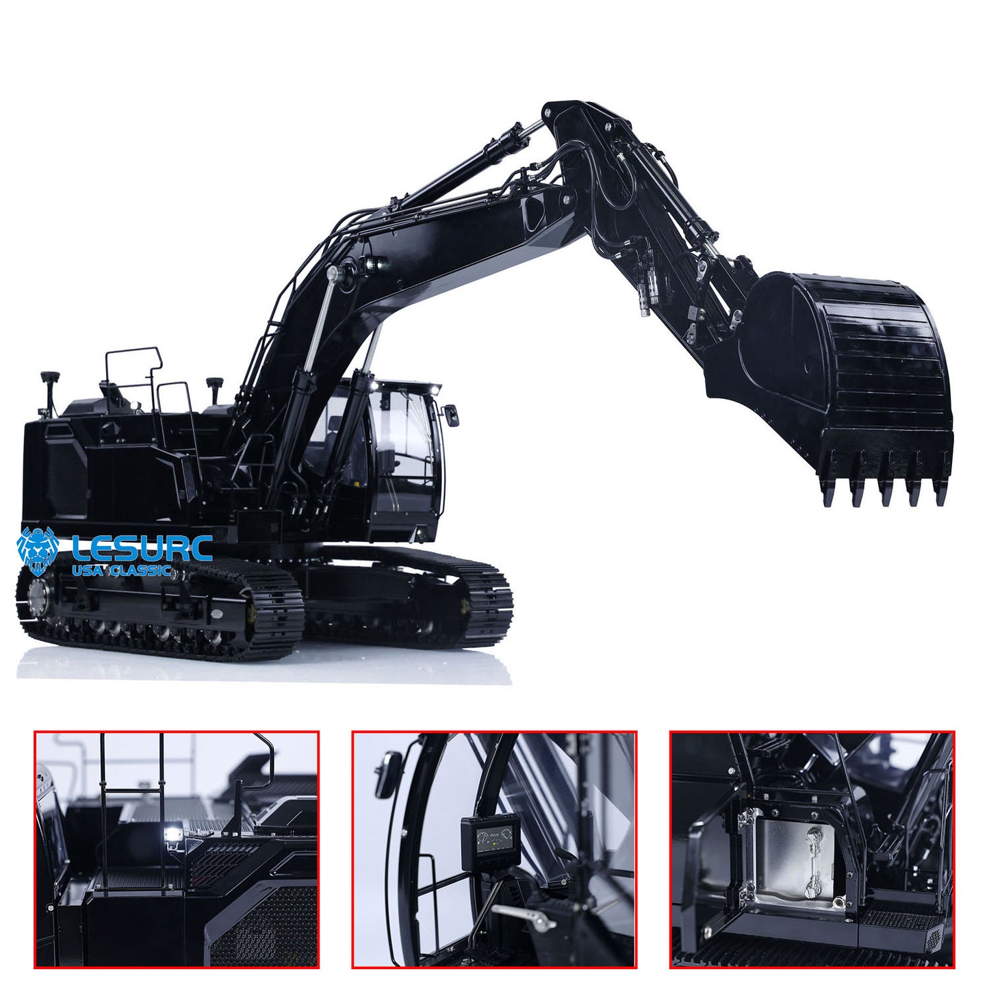 LESU 1/14 Aoue LR945 Metal Hydraulic RC Excavator Remote Controlled Digger Model Painted Assembled Optional Version PNP RTR