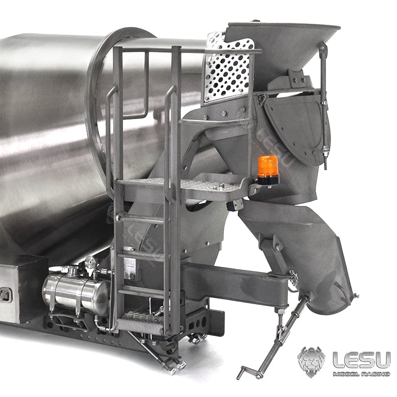 LESU Unpainted Unassembled Concrete Mixer Cement Bucket Suitable for 1/14 Scale Hydraulic RC Mixer 6*6 Radio Control Tractor Truck
