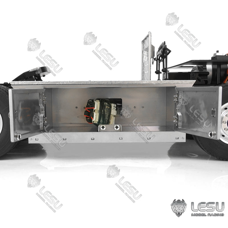 In Stock Metal 4*4 Chassis for 1/14 Scale Remote Controlled Tractor Truck Model Motor Servo ESC Light System DIY