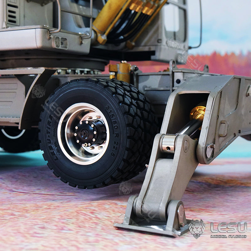 1/14 Scale LESU RC Model Metal Hydraulic Aoue ET30H Wheeled Excavator Digger Pump Valve Light Motor ESC Servo Upgrade Accessories