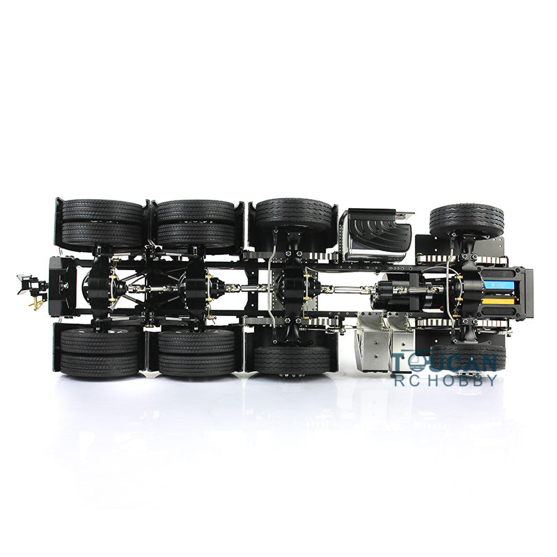 LESU 1/14 RC Tractor Truck 8*8 Heavy-duty Metal Chassis 3363 for TAMIYA 56352 Model 2Speed Transmission 540 Motor
