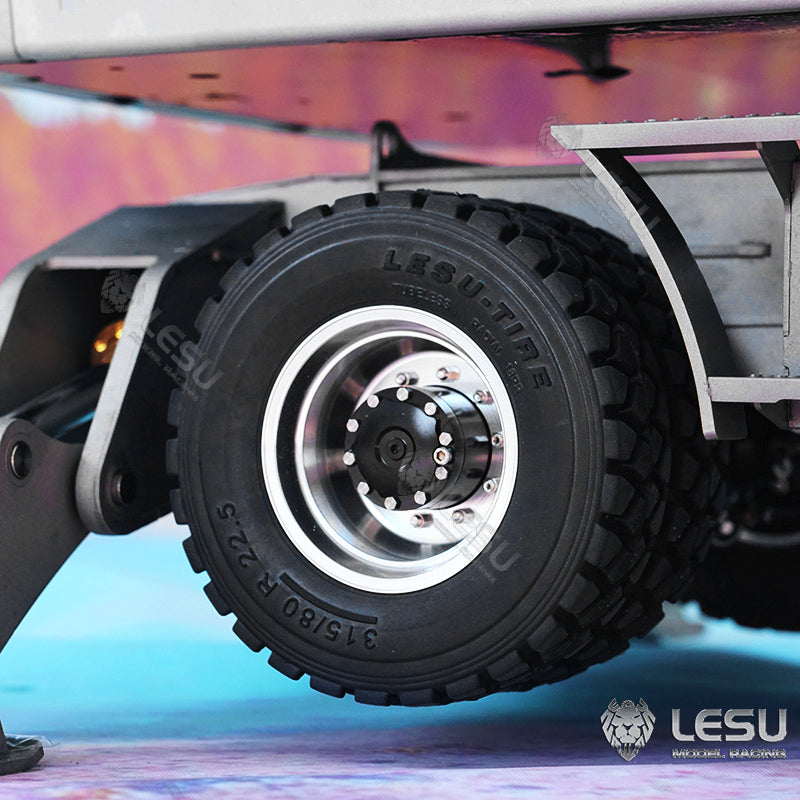 1/14 Scale LESU RC Model Metal Hydraulic Aoue ET30H Wheeled Excavator Digger Pump Valve Light Motor ESC Servo Upgrade Accessories
