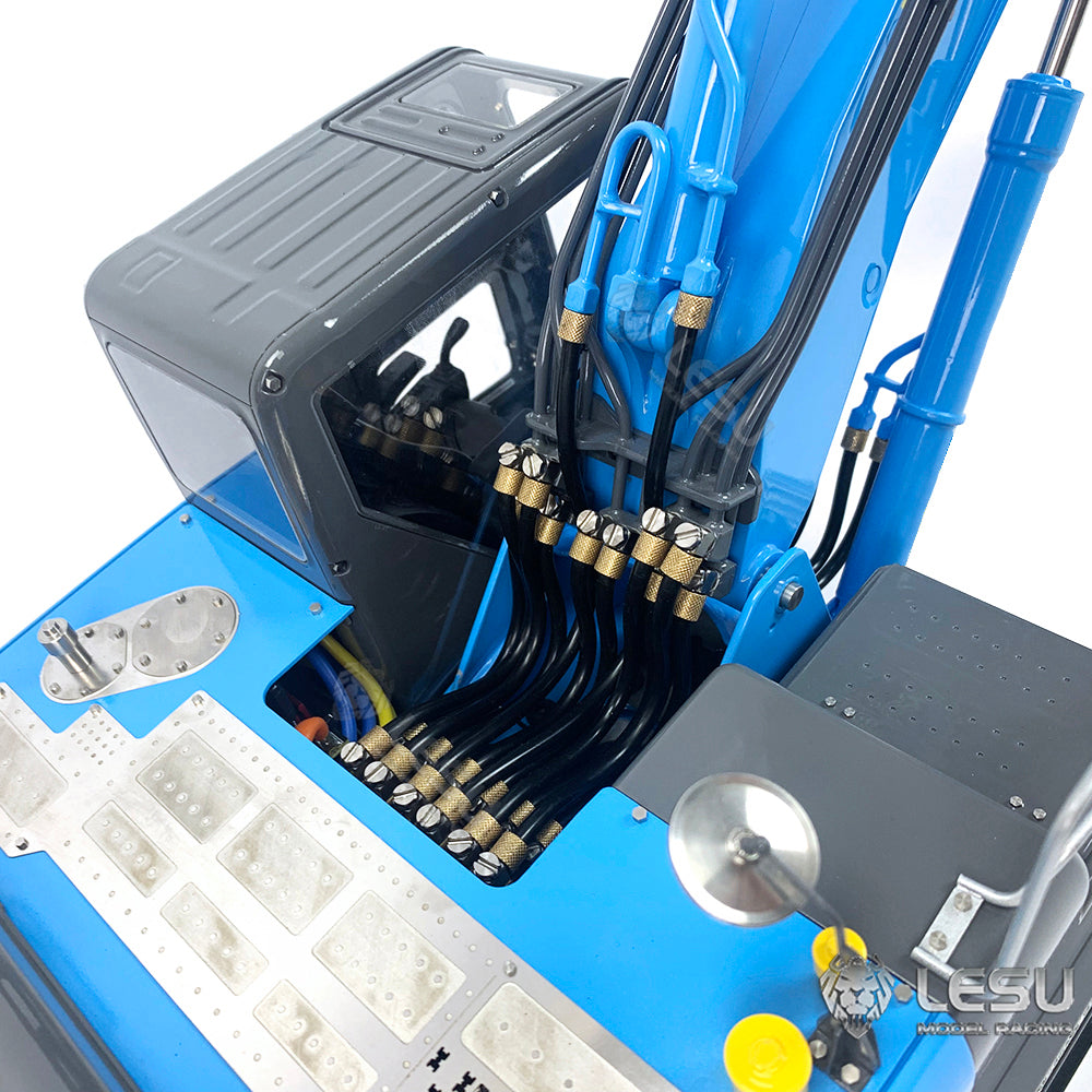 LESU 1/14 RC Hydraulic Tracked Excavator ET36L 3-arms Digger Painted Assembled Model 7-Ways Reversing Valve