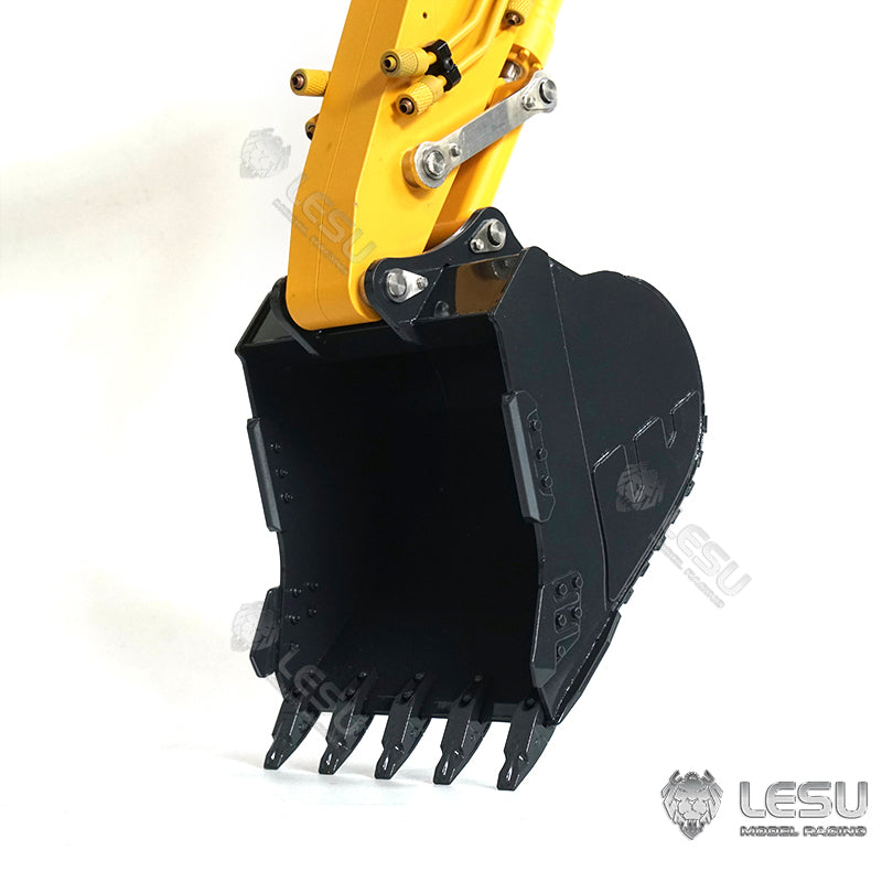 LESU Spare Parts Metal Protective Fence Grab Grapple Fixed Mount Liquid Crystal Display Bucket Track For 1/14 AC360 RC Excavator