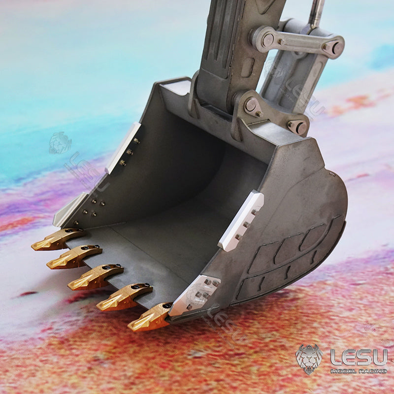 1/14 Scale LESU RC Model Metal Hydraulic Aoue ET30H Wheeled Excavator Digger Pump Valve Light Motor ESC Servo Upgrade Accessories