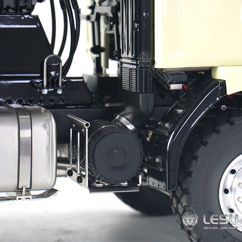 LESU 1/14 6x6 Metal Remote Controlled Unpainted Concrete Car Mixer Truck Construction Vehicle Model Light Sound System Servo ESC