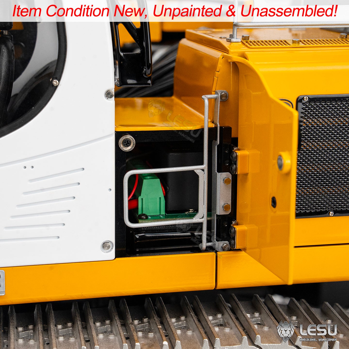 LESU 1/14 Aoue Radio Controlled Dual Pumps LR956 Hydraulic Excavator KIT Metal 3 Arms RC Digger Model 4+3CH Valve Light GPS