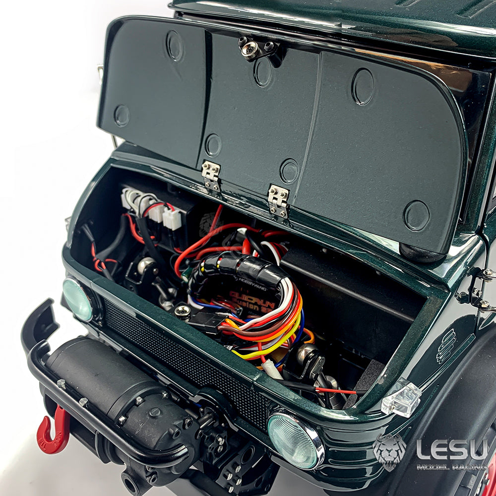 LESU 4X4 1/10 Remote Control Off-road Vehicles Painted Assembled RAVE-UM406 Electric Car W/ 2Speed Transmission Sound Light System