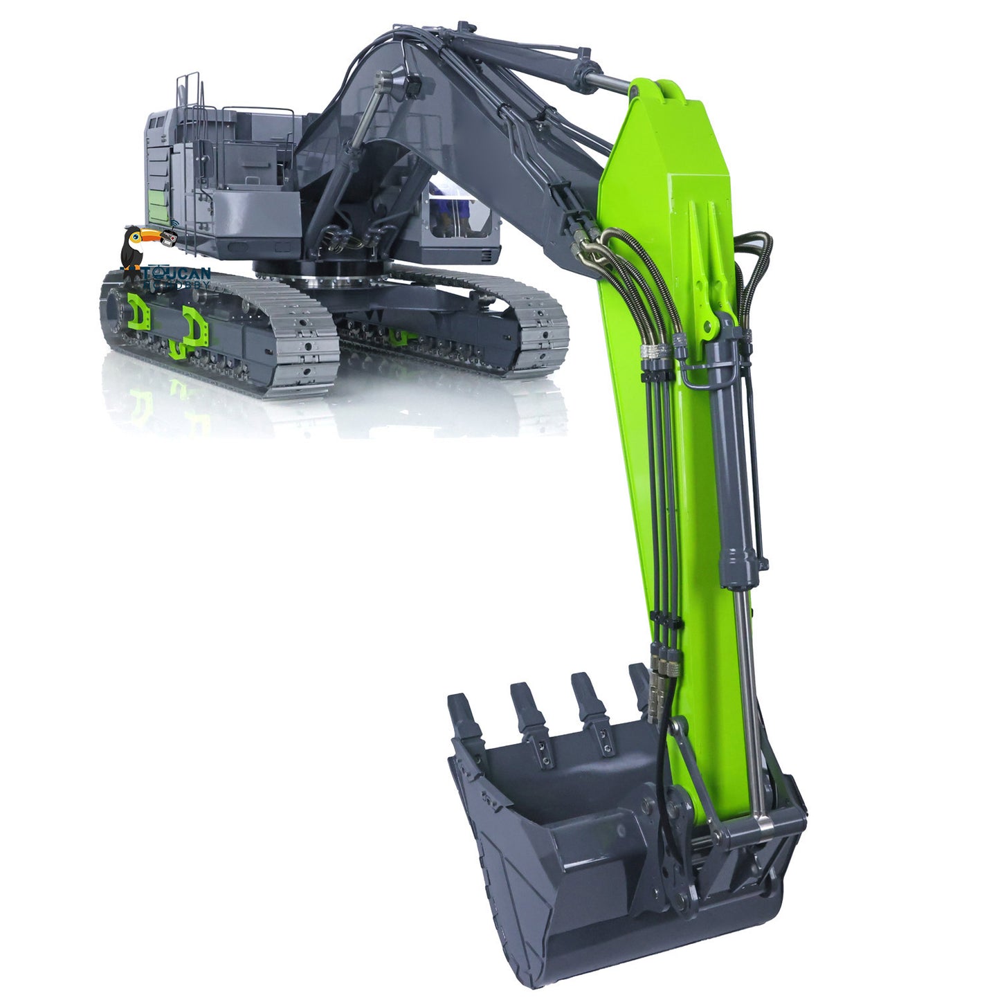 LESU 1/14 RC Hydraulic Excavator C374F Remote Controlled Heavy Digger Machine Sound Smoke Light LCD Screen 6CH Valve Motor ESC