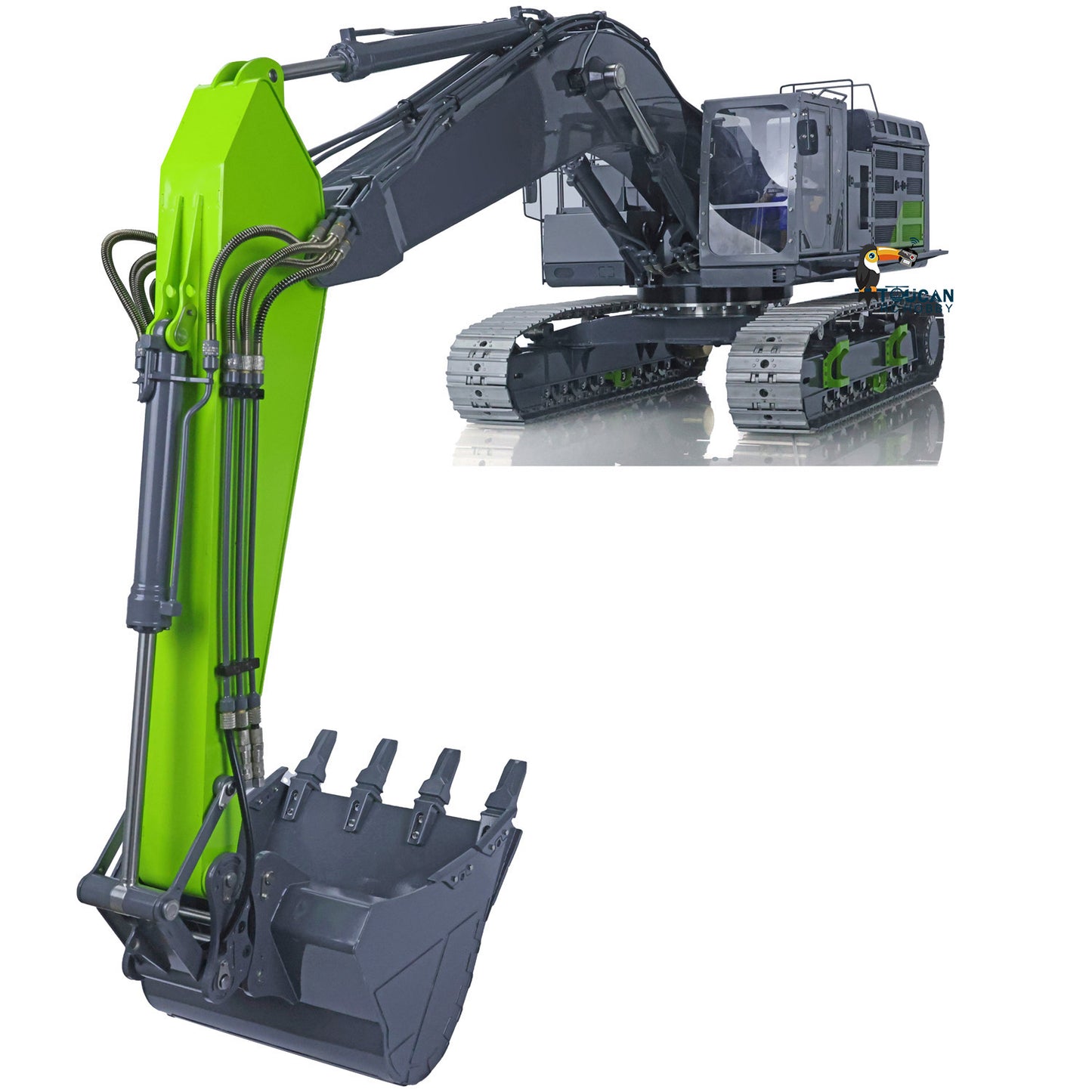 LESU 1/14 RC Hydraulic Excavator C374F Remote Controlled Heavy Digger Machine Sound Smoke Light LCD Screen 6CH Valve Motor ESC
