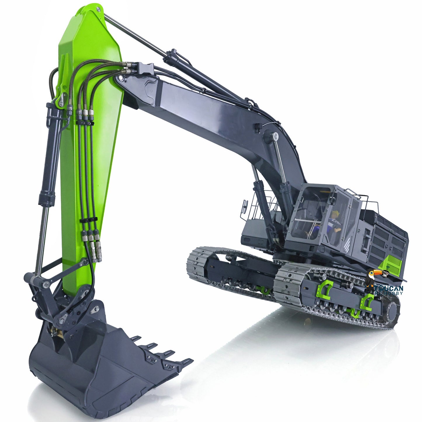 LESU 1/14 RC Hydraulic Excavator C374F Remote Controlled Heavy Digger Machine Sound Smoke Light LCD Screen 6CH Valve Motor ESC