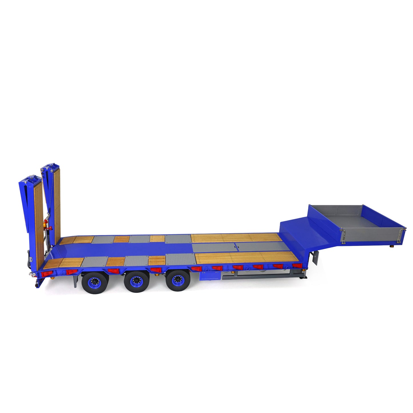 LESU 1/14 Remote Controlled Metal Trailer Light System Hydraulic System Pump Valve ESC Electronic Tailgate