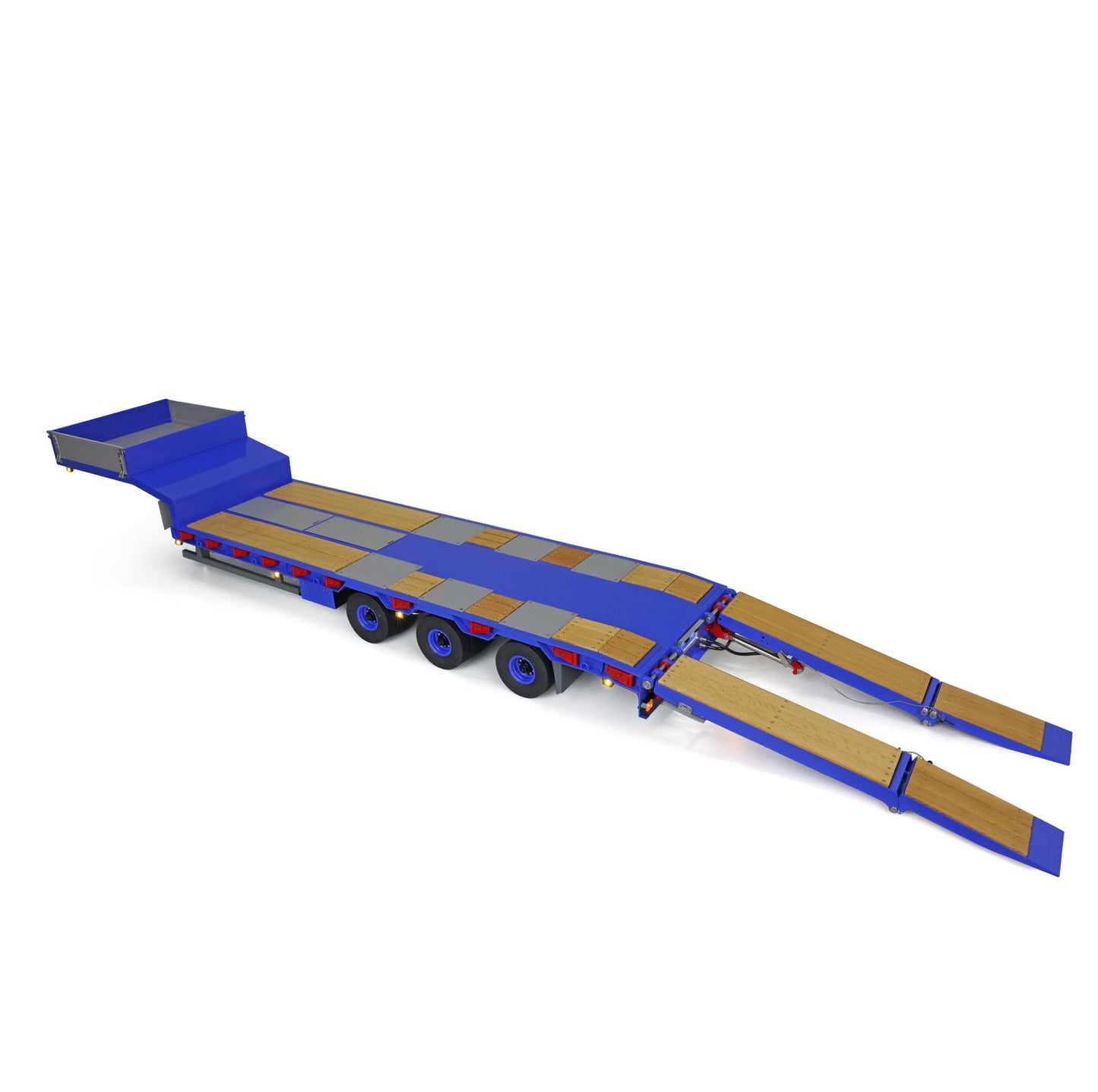LESU 1/14 Remote Controlled Metal Trailer Light System Hydraulic System Pump Valve ESC Electronic Tailgate