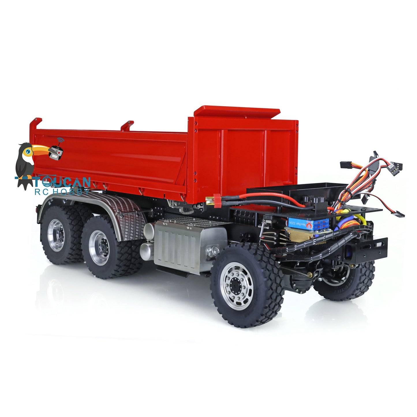 LESU KABOLITE Cabin 3348 6*6 1/14 Scale 3Axles RC Three-way Tipper Dumper Construction Vehicle Car Model W/ Motor Servo ESC