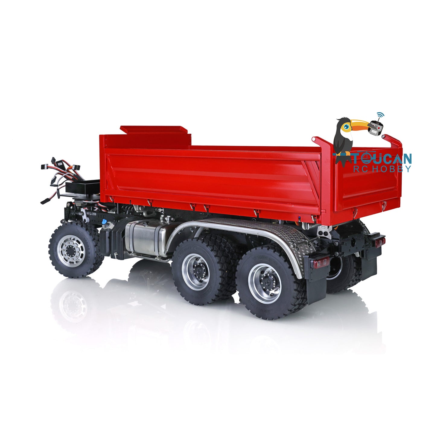 LESU KABOLITE Cabin 3348 6*6 1/14 Scale 3Axles RC Three-way Tipper Dumper Construction Vehicle Car Model W/ Motor Servo ESC