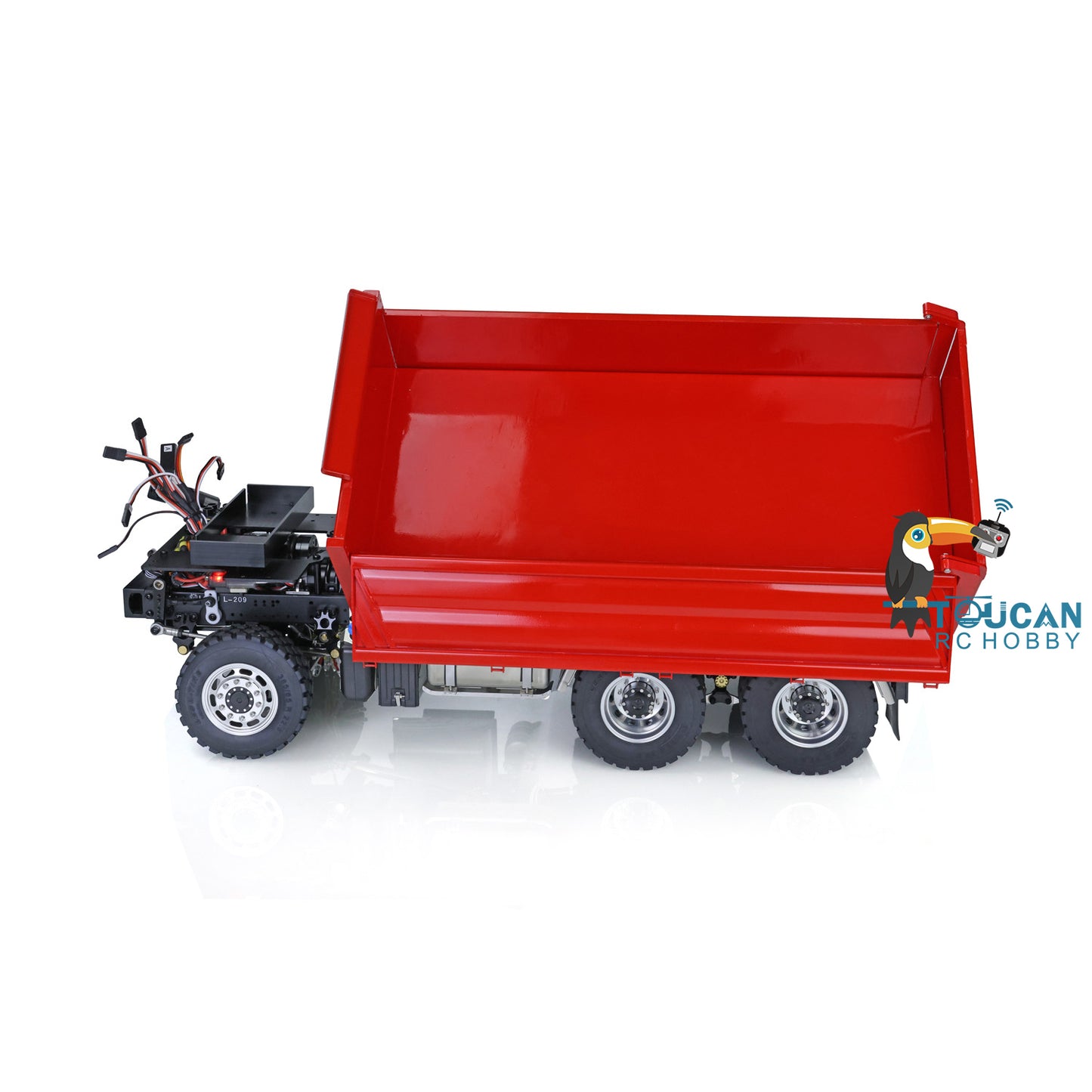 LESU KABOLITE Cabin 3348 6*6 1/14 Scale 3Axles RC Three-way Tipper Dumper Construction Vehicle Car Model W/ Motor Servo ESC