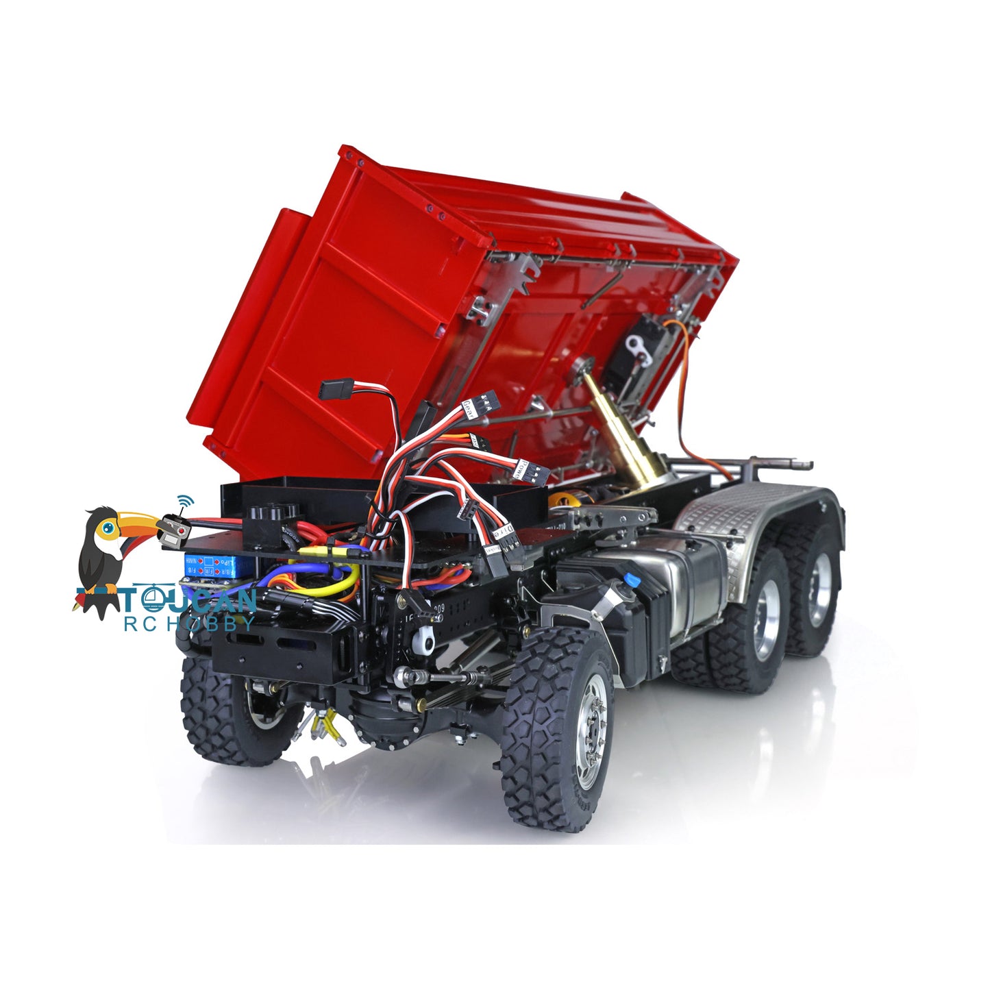 LESU KABOLITE Cabin 3348 6*6 1/14 Scale 3Axles RC Three-way Tipper Dumper Construction Vehicle Car Model W/ Motor Servo ESC
