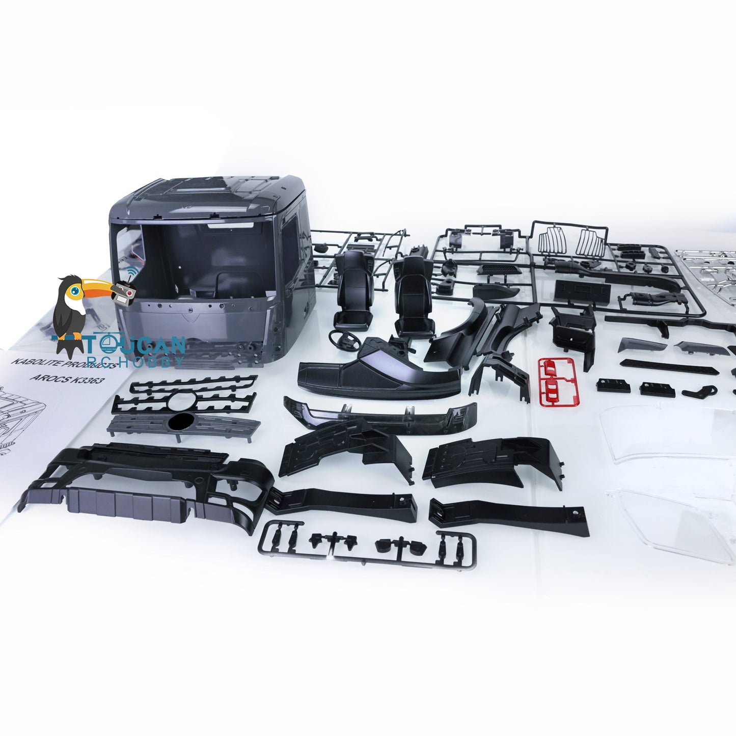 LESU KABOLITE Cabin 3348 6*6 1/14 Scale 3Axles RC Three-way Tipper Dumper Construction Vehicle Car Model W/ Motor Servo ESC