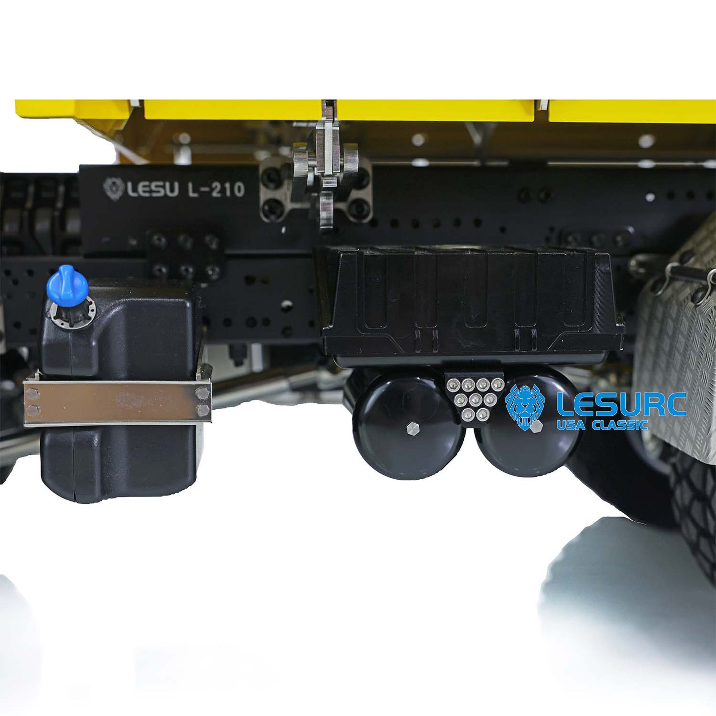 LESU TGS 3-way Metal 1/14 Remote Controlled Dumper Truck Hydraulic Tipper Light Ready To Run Model W/ Battery 3Speed Transmission