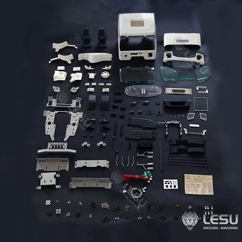 LESU Plastic Cabin Shell Cabin Rack Suitable for 1/14 RC VM Radio Control Tractor Truck Tipper Dumper DIY Car Vehicle Model