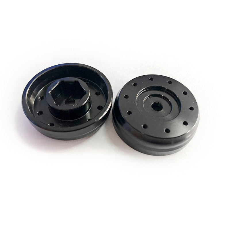 LESU Hexagon Bearing Brake Front Metal Wheel Hub for 1/14 LESU Axle RC Dumper Tipper Trailer Tractors Truck Model DIY Part