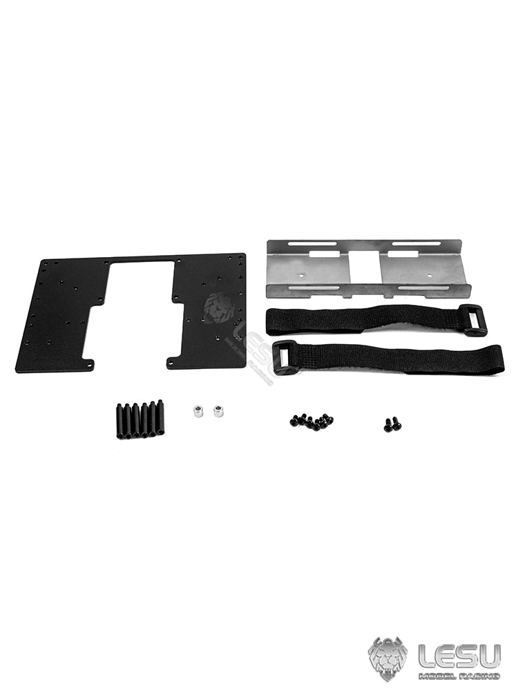 LESU 1/14 Rear Lights Exhaust Box Metal Pedal Second Plate Set ABS Plastic Car Body for RC Tractor Truck DIY Model Part