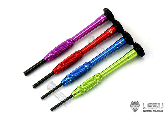 LESU Outer Hexagonal Screwdriver Tools 1.7/2.0/2.5/3.0MM for 1/14 TAMIYA RC Tractor Truck Dumper RC Excavator Model