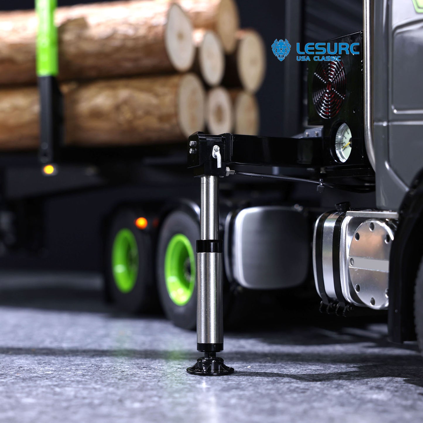 Toucan DIY 6X6 Metal Chassis 1/14 RC Tractor Truck 770S Hydraulic Crane Logging Trailer Emulated Vehicle Model PL18EVLite Radio Smoke