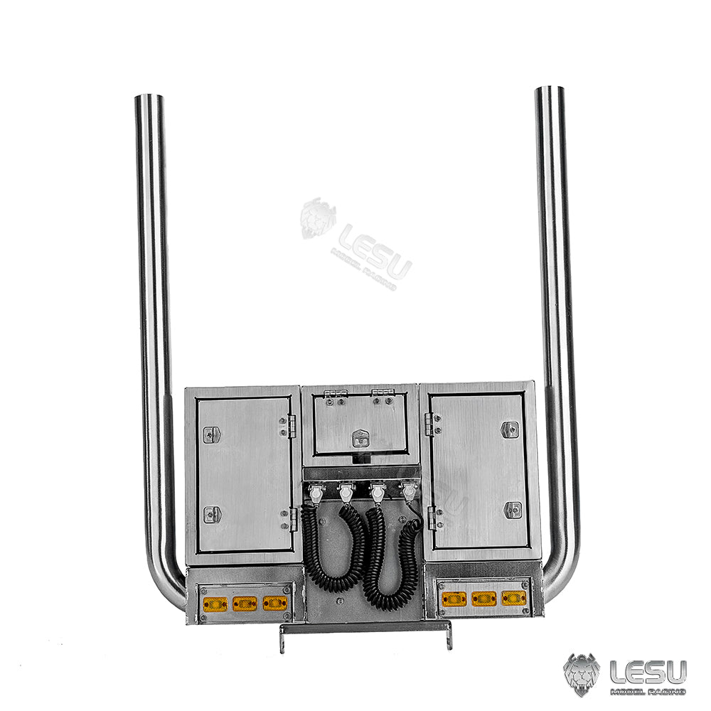 Metal Exhaust Pipe Chimney LED Light for DIY TAMIYA LESU 1/14 RC Tractor Truck Radio Controlled Lorry Car Model Parts 3363 1851