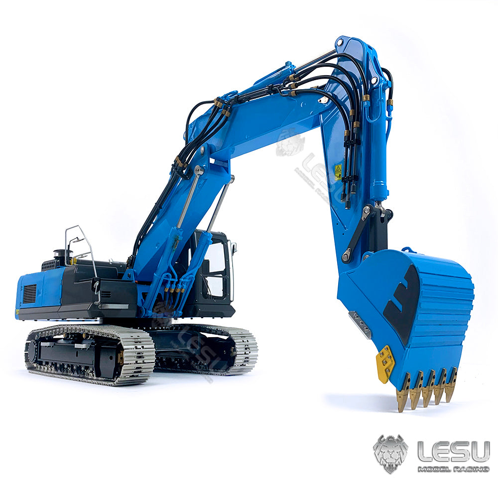 LESU 1/14 RC Hydraulic Tracked Excavator ET36L 3-arms Digger Painted Assembled Model 7-Ways Reversing Valve