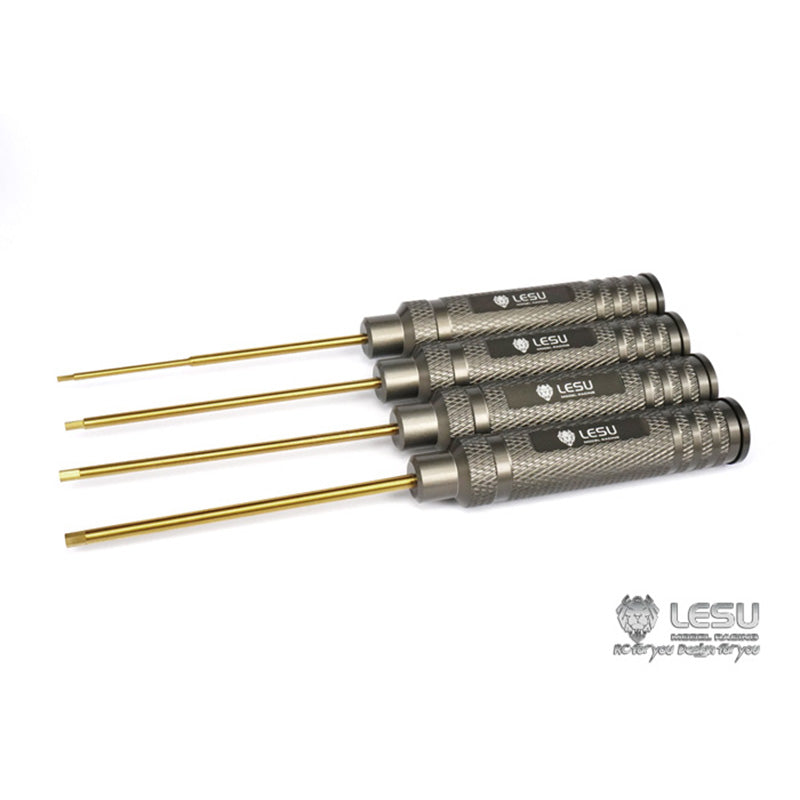 LESU Model Metal Screw Driver Tool Set Allen Screwdriver For 1/14 RC Tractor Truck Tamiya Car