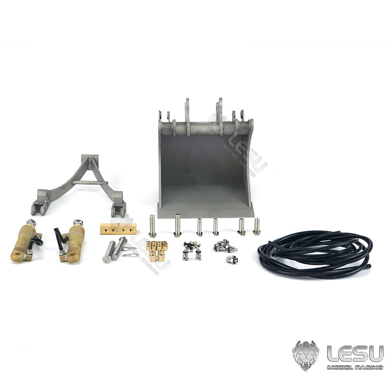 LESU Painted 3Arms 1/14 Scale Metal Aoue ET26L Hydraulic RC Excavator Digger W/ Pump Valve Motor ESC GPS Upgrade accessories