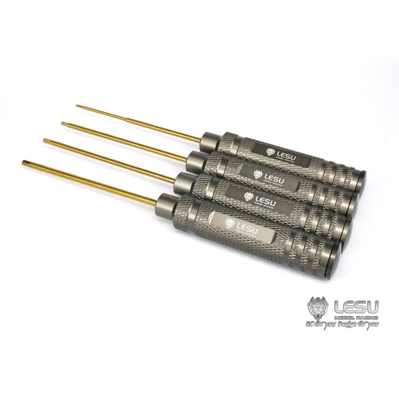 LESU Model Metal Screw Driver Tool Set Allen Screwdriver For 1/14 RC Tractor Truck Tamiya Car