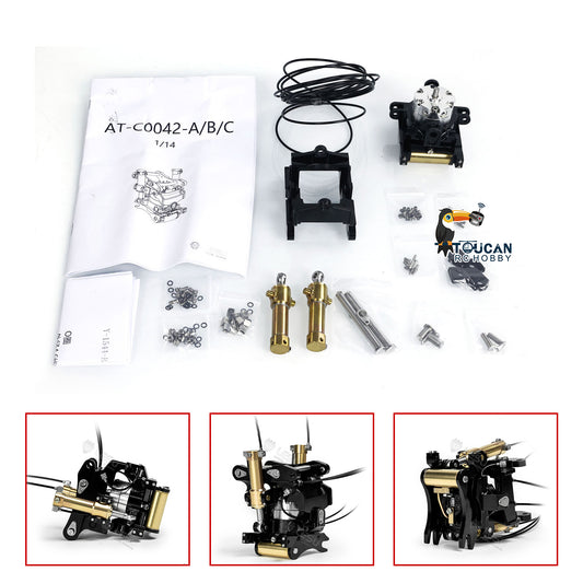 LESU Quick Release Coupler Metal Wrist for 1/14 B0001 RC Hydraulic Excavator 374F Digger