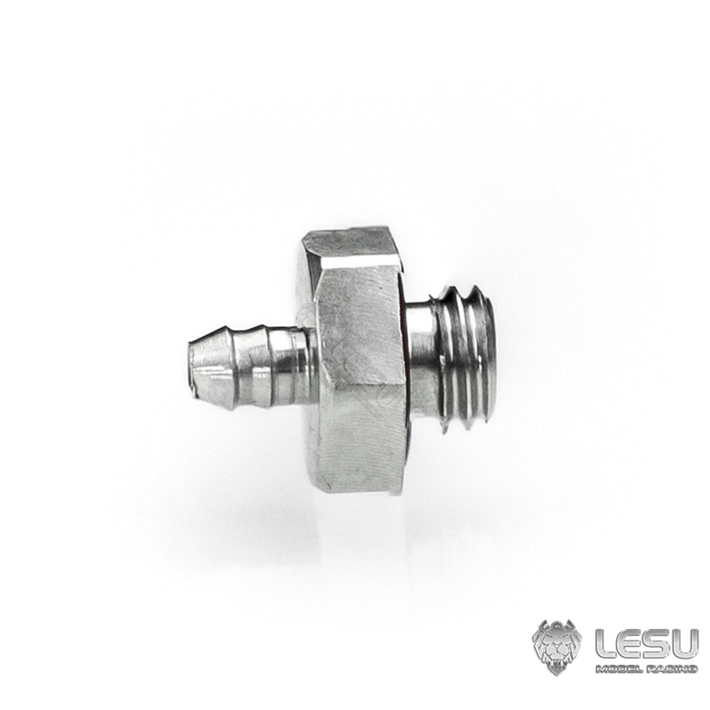 LESU M3 Stainless Steel Nozzle for RC Truck Construction Vehicles Excavator Loader Model 2x1mm Hydraulic Pipe Hose Part