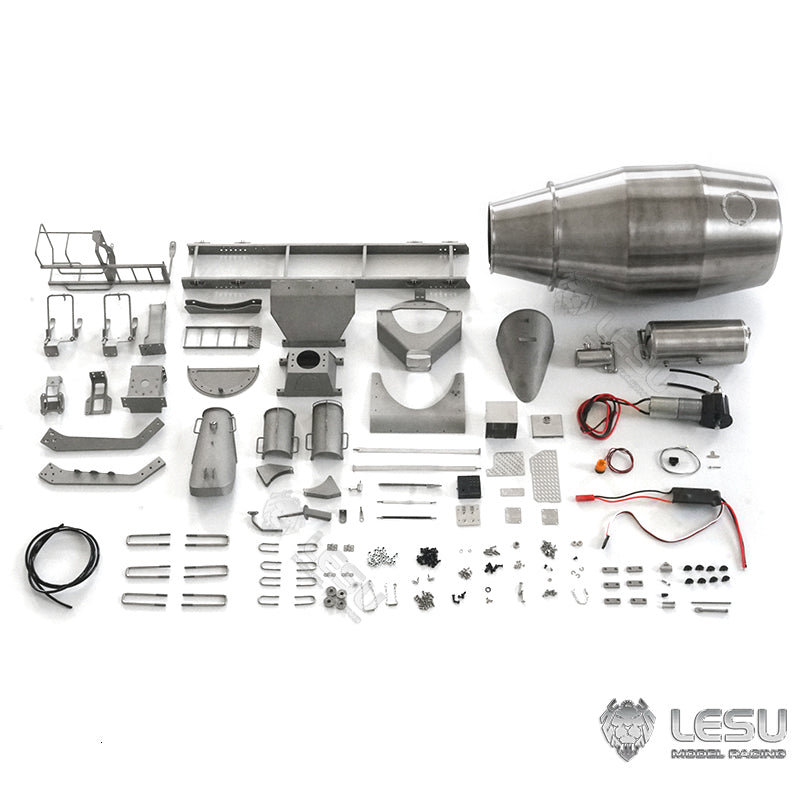 LESU Concrete Mixer Cement Bucket For 1/14 Hydraulic RC Mixer 6*6 Tractor Truck